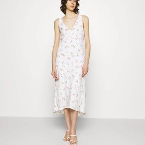 Abercrombie & Fitch v-neck midi slip dress